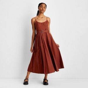 Strappy Pleated Midi Dress - Future Collective with Reese Blutstein from Target